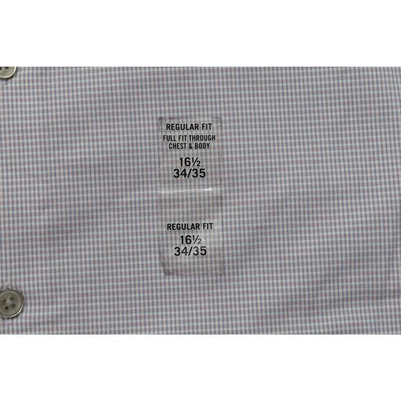 Calvin Klein Regular Fit Blue Performance Non-Iron Dress Shirt Size 18 34/35 - Picture 2 of 8